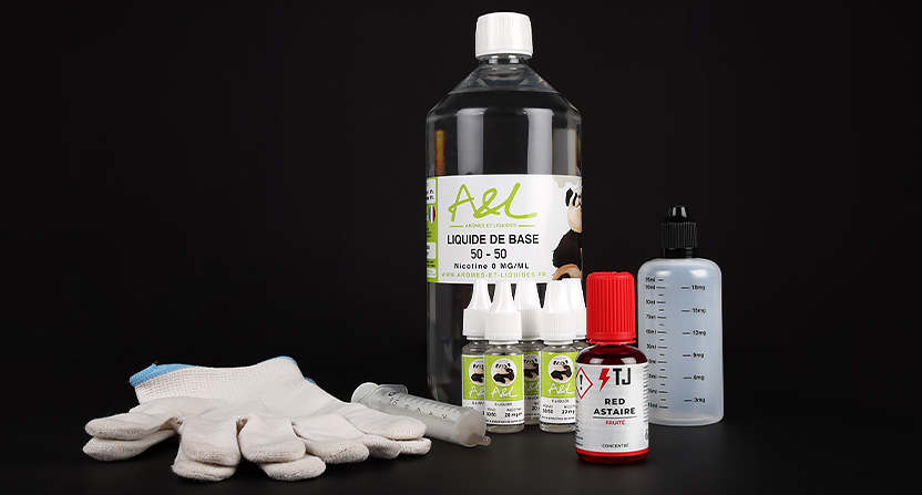 Ingrédients et matériels pour le DIY